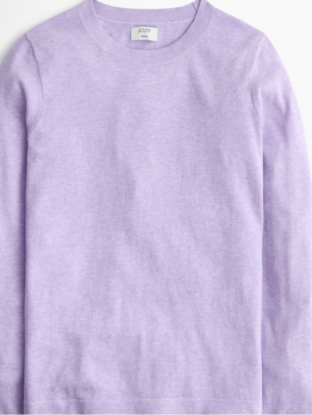 J. Crew Heather Soft Mauve Cotton Teddie Sweater - Women's